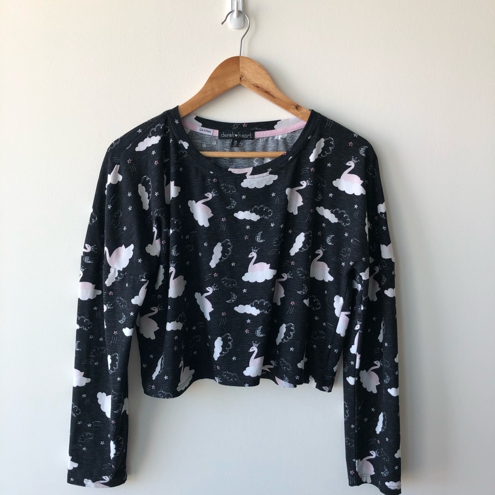 Derek Heart Pyjama Long Sleeve Top